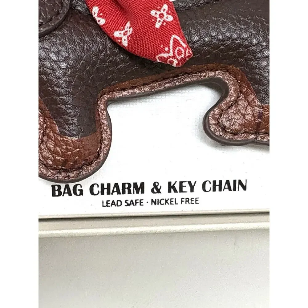 Piper K Dachshund Doxie Dog Bag Charm Tennis Ball Bandana Bone Keyring Keychain
